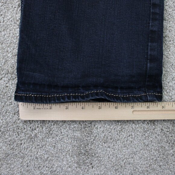 Silver Jeans Zac Mens 36x34 Blue 5-Pocket Cotton Stretch Straight Leg Grunge - Picture 5 of 14